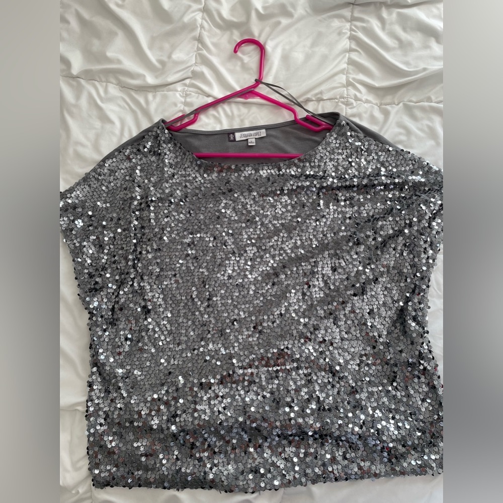 Jennifer Lopez Sequin Top Size L